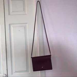 Street Level Crossbody Purple Faux Leather Purse